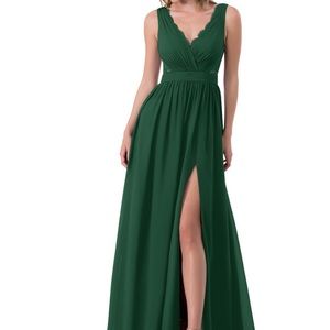 Azazie Dark Green Bridesmaid Dress A0 Kehlani